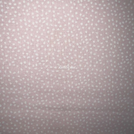 Tecido popeline rosa bebe pedrinhas branco 1.50m largura, Le Tissu By Domotex